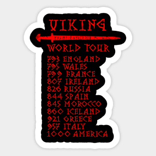 Viking World Tour Sword Sticker